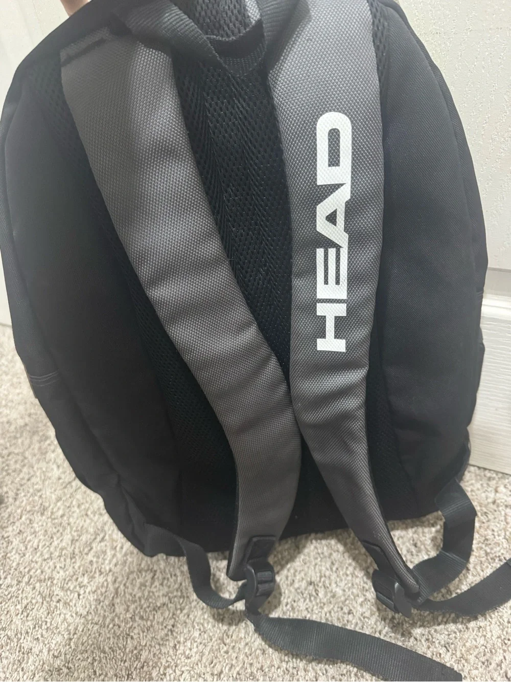 HEAD Tennis Backpack Black Gray Neon Yellow Racquet Sports School Travel